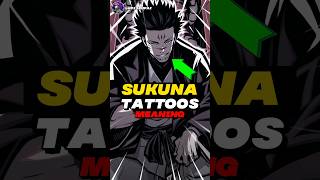 Sukuna's tattoos meaning | #jujutsukaisen #anime #shorts