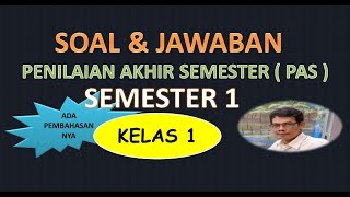 SOAL PAS KELAS 1 SEMESTER 1 #soalpaskelas1 #dadangwahyudin  #matematikasd