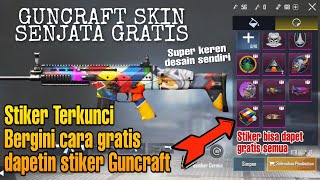 CARA DAPET CAT GUNCRAFT GRATIS NO CLIK BAIT, BISA DESAIN SKIN SENJATA SUPER KEREN | PUBG MOBILE