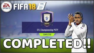 FIFA 18 : EFL Championship POTY Completed!! (87 Ryan Sessegnon!!)