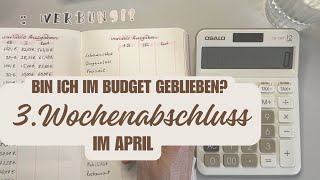 3. Wochenabschluss im 🌷April 🌷 #umschlagmethode #budget