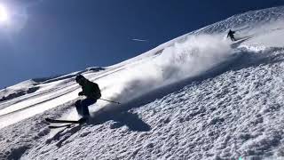 Friends in the powder day, Hochfugen, February 2019