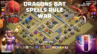 New TH12 war Attack Strategy 2019 | Dragon Bat spells combo attack strategy | Three Star TH12