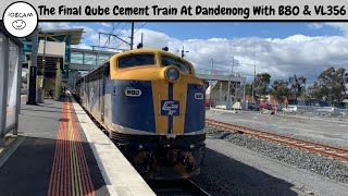 End of an Era - The Qube Cement Train Leaves Dandenong For The Final Time With B80 Leading