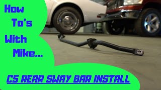 2003 C5 Rear Sway Bar Install