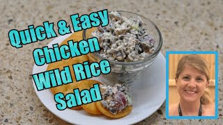 Quick Chicken Wild Rice Salad | Made from a Whole Pressure Cooked Chicken | Pampered Chef