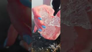 Satisfying Ice ASMR 🧊 ASMR #asmr #ice