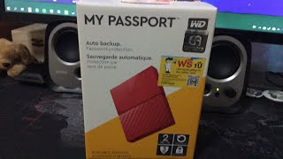 Unbox WD My Passport สีแดงรุ่นใหม่ 2TB