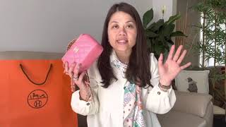 Chanel 22s vanity hándle pink and hermes garden party unboxing