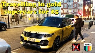 UBER RIDES IN A GOLD RANGE ROVER FOR $5 🤑