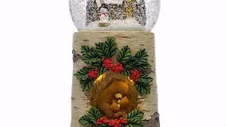 Warm & Sweet Musical Water Globe, Winter, Christmas, Snowman, Village Snow Globe