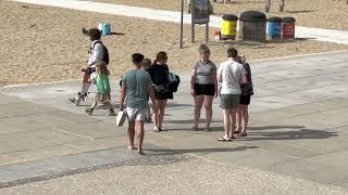 Beach in Scheveningen is one of the eight districts of The Hague, Netherlands