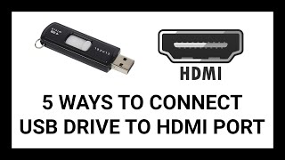 5 Ways to Connect an USB Drive to Your TV's HDMI Port | Simple & Easy Tutorial