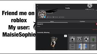 Friend me on roblox 😃👍