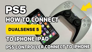 How To Connect PS5 Controller Dualsense  To Iphone Or Ipad 2024