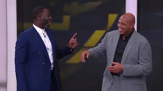 NBA ON TNT inside the nba Charles Barkley makes fun of the Golden State Warriors being in play-in 😂😂