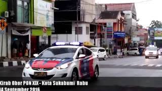 Kirab Api PON XIX Jabar 2016 Jln.Perintis Kemerdekaan - Balai kota sukabumi