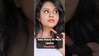 Prettiest Peach shade under 300 rupees #affordablemakeup #lipstick #swatch #peachylook