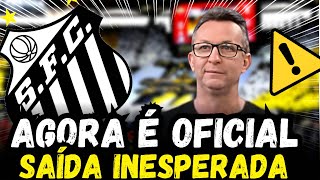 🚨BOMBA URGENTE! FALCÃO BATE MARTELO! MAIS UM CICLO QUE SE ENCERRA NO SANTOS! NOTICIAS DO SANTOS HOJE