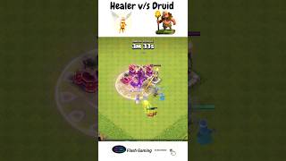 😱Healer v/s Druid ( Clash Of Clans )🔥💯💥❤️#clashofclans #gaming #shorts