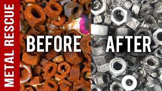 Remove Rust From Rusty Nuts & Bolts, Metal Files Without Sanding Or The Use Of Acids!