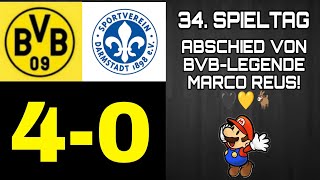 ABSCHIED von MARCO REUS! 🖤💛🐐 | BVB Realtalk 34. Spieltag / Dortmund 4:0 Darmstadt