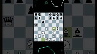 Жертва двух ладей и ферзя в Скандинавской защите! #chess #шахматы #opening #shorts