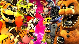 OLD ANIMATRONICS VS NEW ANIMATRONICS #shorts #fivenightsatfreddys #fnaf