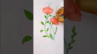 beautiful flower drawing । pink flower। drawing।💖🩷