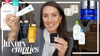 BEAUTY EMPTIES | Luxury skincare & drugstore beauty, french pharmacy skincare favourites | Pia