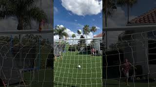 Soccer aiming trickshot! #trickshots #trickshot #shorts