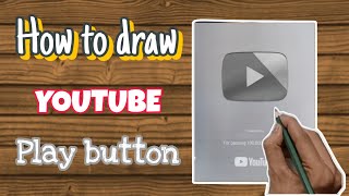 Drawing Silver Play Button।।How To Draw Silver Play Button।।Play Button Drawing ▶️