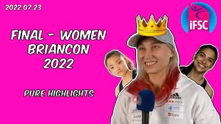 Briançon 2022 🇫🇷 Lead Final Women  🧗‍♂️ Pure Highlights 🎥