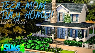 Single Teen Mom Tiny Home || Sims 4 Speed Build || Building Newcrest (Episode 12) 30x20 || No CC