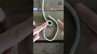 This knot is so useful that it’s unofficially called the King of Knots (Bowline Knot) #knots  #diy