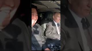 Putin wiezie Kima Uberem #putin #funnyvideo #śmieszne #dc #memes #uber  #president #northkorea