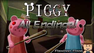 Roblox Piggy - All 4 Endings!