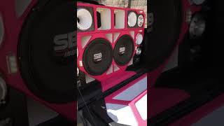 Som cabuloso na Saveiro 🔝😱🔊 #saveiro #triton #somautomotivo #woofer #bass