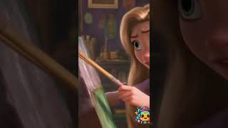 🌟🎨Rapunzel's Enchanted Art: The Magic Paintbrush - #shorts  🎨🌟