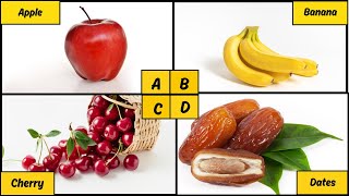 ABC Fruits | A to Z Fruits | Yummy Fruits for Kids | Quizzy Kido