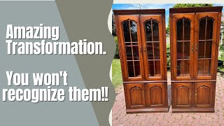 Amazing Cabinet Transformation | Furniture Make Over | Flipping Furniture