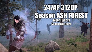 BDO Season Ash Forest 2400/h LVL2 LS 247AP 312DP Succession Sorc