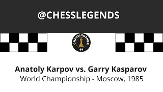 Karpov vs Kasparov. World Championship Match. Moscow. 1985. Game 4. #kasparov #chessgame