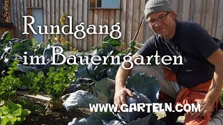 Rundgang im Bauerngarten im Oktober