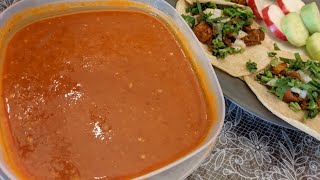 Salsa Roja Taquera. (Salsa para tacos)