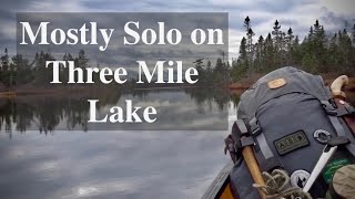 Mostly Solo Three Mile Lake, Late October- Backcountry Canoe and Hammock Camp PART ONE