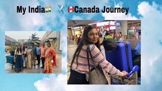 My journey from INDIA 🇮🇳 to 🇨🇦CANADA||part -1 || Airindia business class