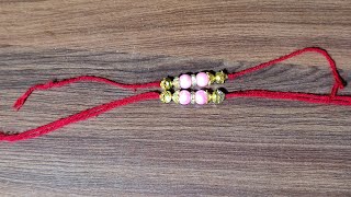 how to make rakhi at home very easily and simple