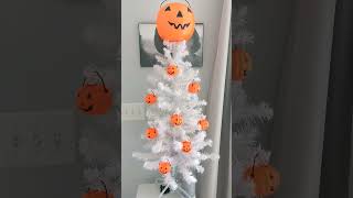 My Halloween trees (and the fall tree my kid knocked over 😂)