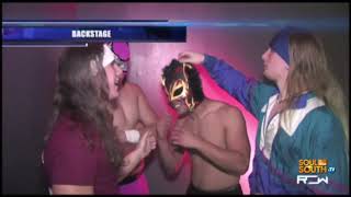 Brothers Lockhart Backstage with Inferno Tiger and Thunder Jet